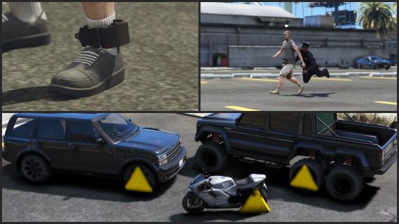 Ankle Monitor, Wheel Clamp & Tackle Script Bundle