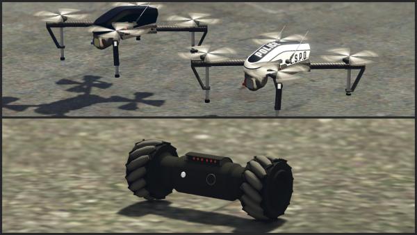 Advanced Drone & Tactical Police Throwbot Bundle