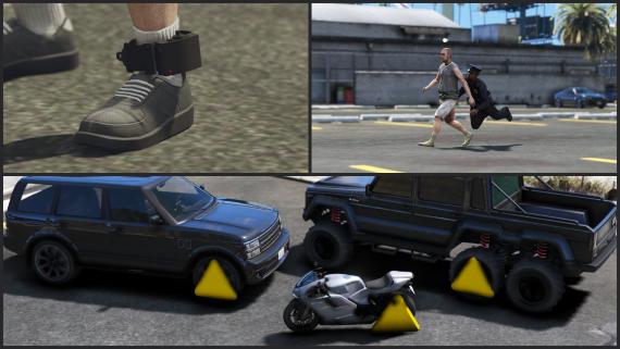 Ankle Monitor, Wheel Clamp & Tackle Script Bundle