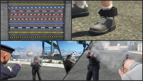 Pepperspray, Police Tape & Ankle Monitor Bundle